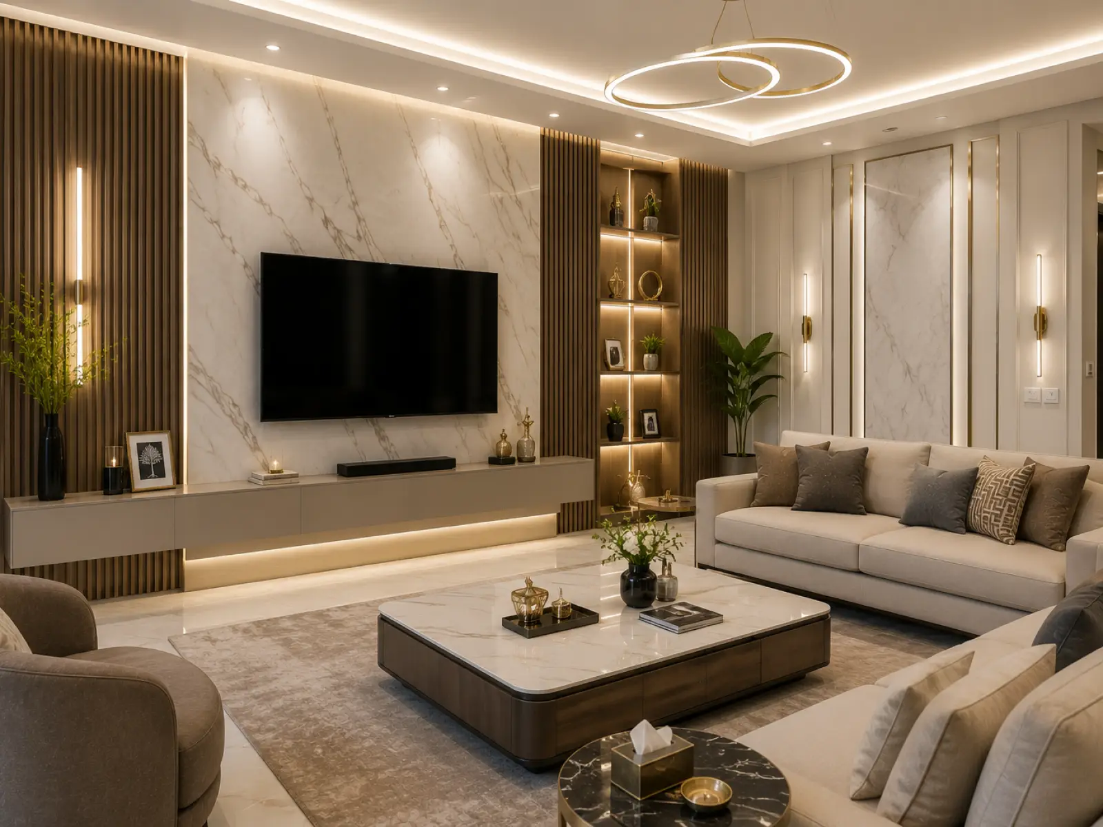 ديكورات صالات استقبال مودرن في مكة وجدة